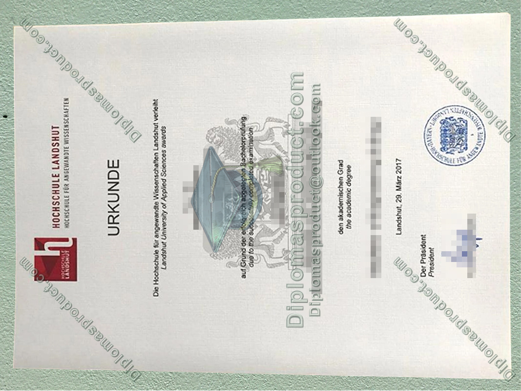 hochschule landshut Urkunde, hochschule landshut Degree