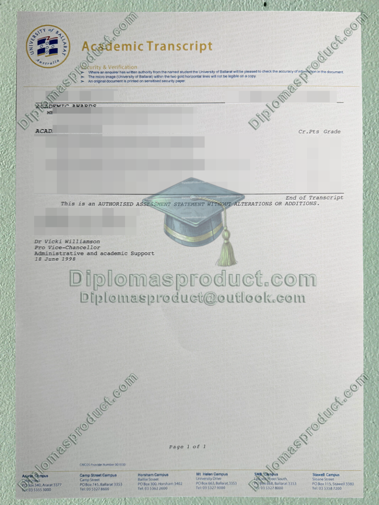 university of ballarat Transcript, university of ballarat Degree university of ballarat Transcript, university of ballarat Degree