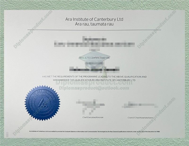 Ara Institute of Canterbury Diploma, Ara Institute of Canterbury Degree Ara Institute of Canterbury Diploma, Ara Institute of Canterbury Degree
