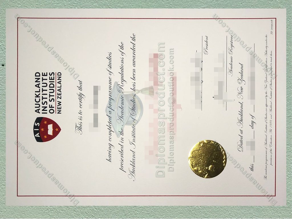 Auckland Institute of Studies diploma, Auckland Institute of Studies degree