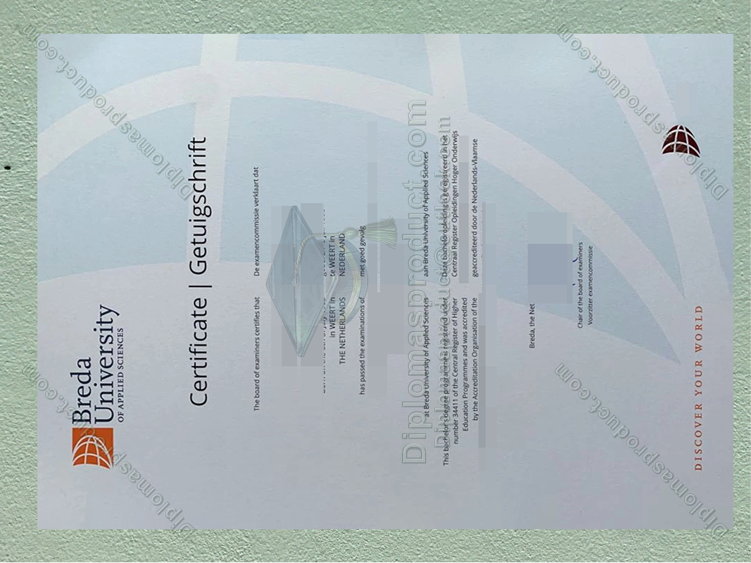 Breda University of Applied Sciences Diploma, Breda University of Applied Sciences Degree