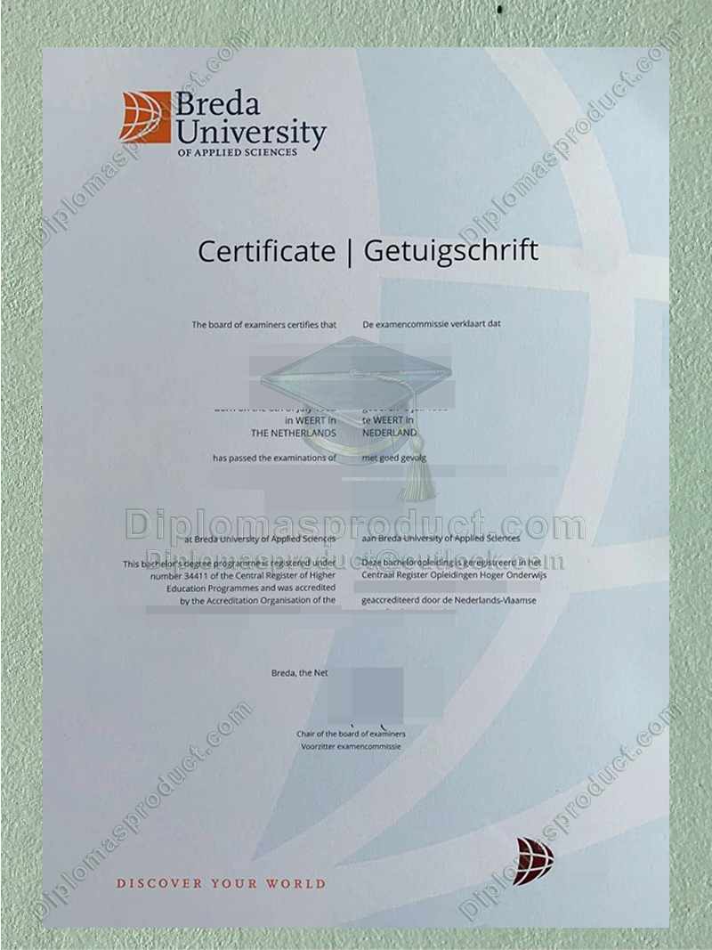 Breda University of Applied Sciences Diploma, Breda University of Applied Sciences Degree Breda University of Applied Sciences Diploma, Breda University of Applied Sciences Degree
