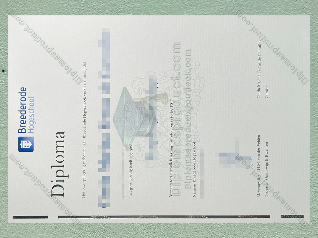Breederode Hogeschool Diploma, Breederode Hogeschool Degree