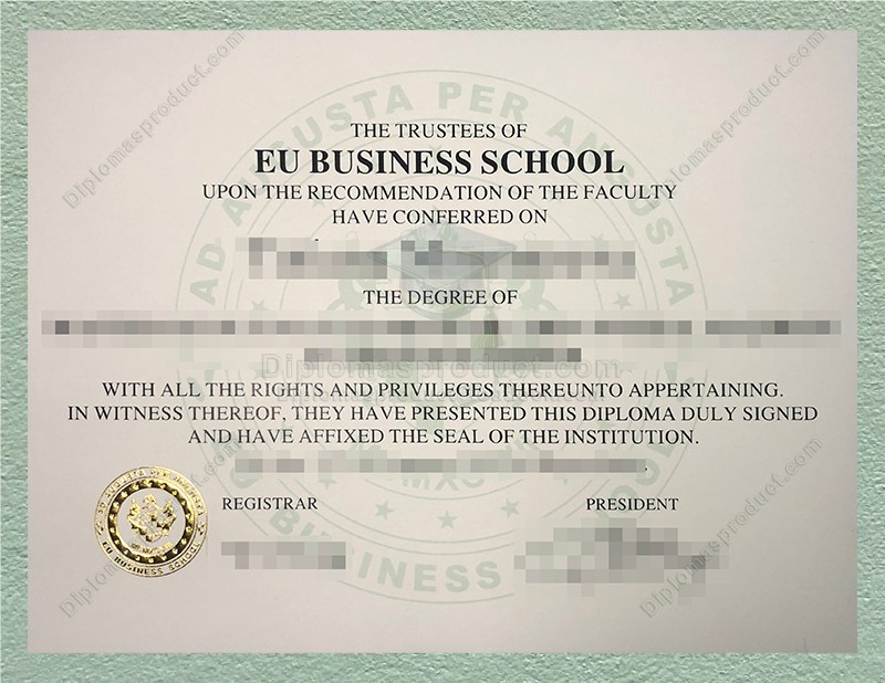 EU Business School Degree, EU Business School Diploma EU Business School Degree, EU Business School Diploma