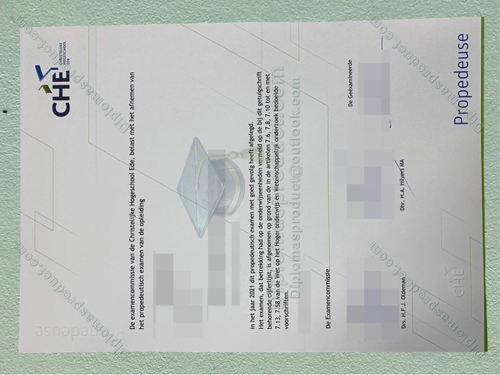Ede Christian University of Applied Sciences Diploma