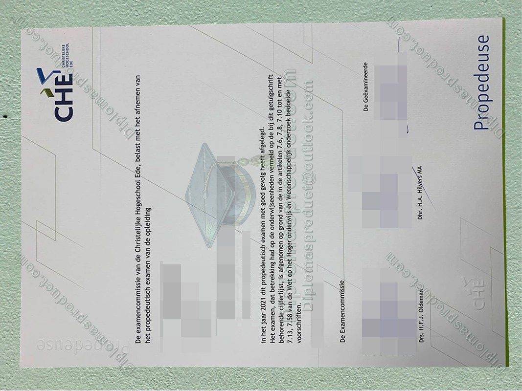 Ede Christian University of Applied Sciences Diploma