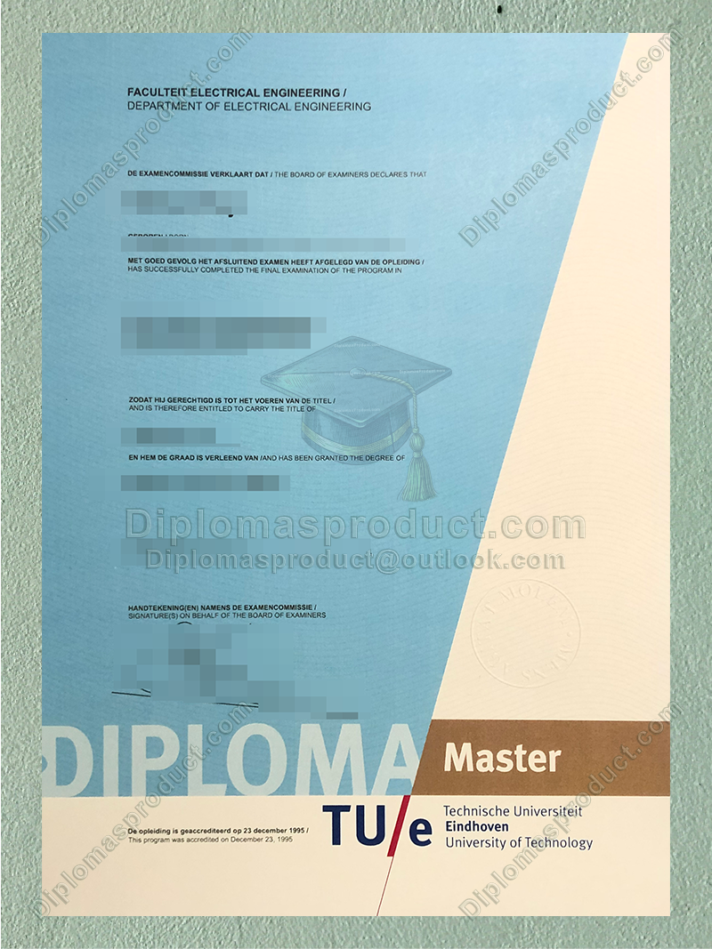 Technische Universiteit Eindhoven Diploma, Eindhoven University of Technology Degree Technische Universiteit Eindhoven Diploma, Eindhoven University of Technology Degree