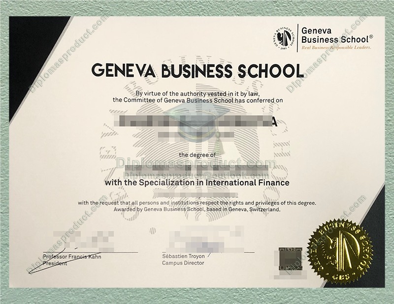 Geneva Business School diploma, Geneva Business School degree Geneva Business School diploma, Geneva Business School degree