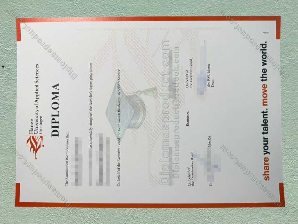 Hanzehogeschool Groningen Diploma, Hanzehogeschool Groningen Degree