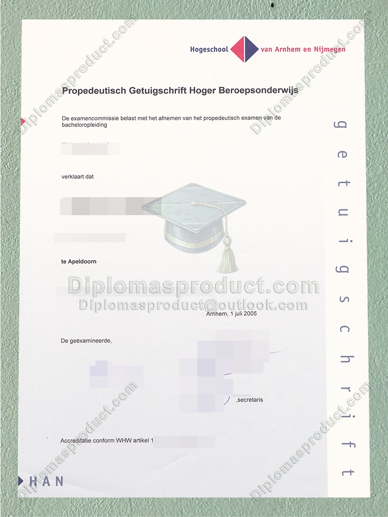 Hogeschool van Arnhem en Nijmegen diploma, Hogeschool van Arnhem en Nijmegen degree Hogeschool van Arnhem en Nijmegen diploma, Hogeschool van Arnhem en Nijmegen degree