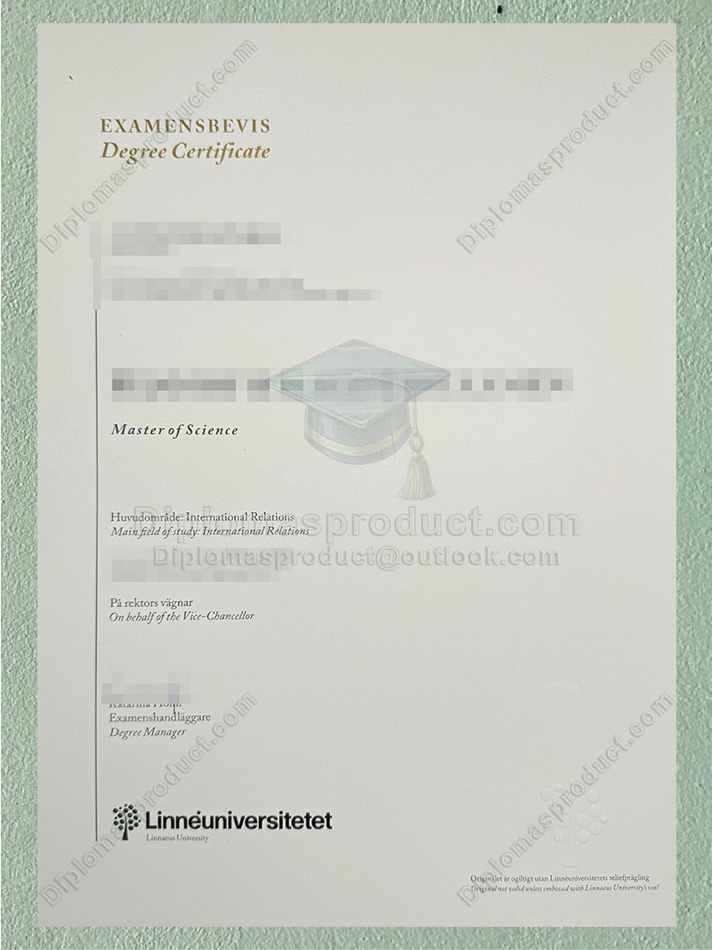 Linnaeus University certificate, Linnaeus University degree Linnaeus University certificate, Linnaeus University degree