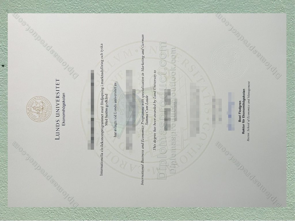 Lund University degree, Lund University certificate