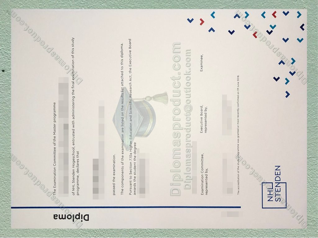 NHL Stenden Hogeschool Diploma, NHL Stenden University of Applied Sciences degree