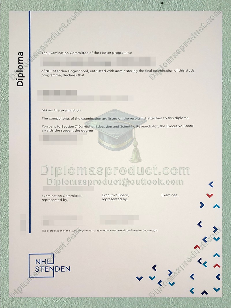 NHL Stenden Hogeschool Diploma, NHL Stenden University of Applied Sciences degree NHL Stenden Hogeschool Diploma, NHL Stenden University of Applied Sciences degree