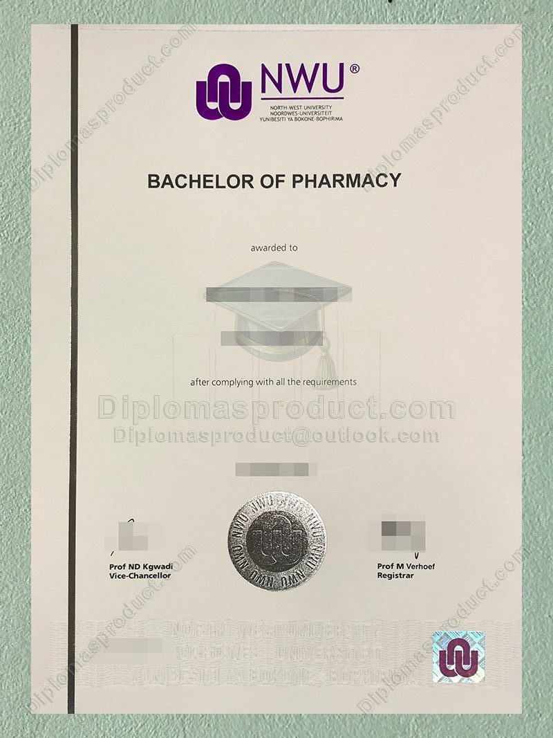 NWU Diploma, North-West University Degree NWU Diploma, North-West University Degree