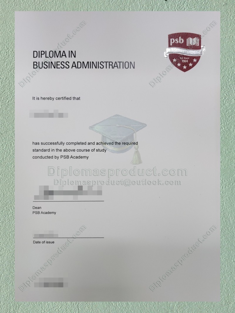 PSB Academy Diploma, PSB Academy Degree PSB Academy Diploma, PSB Academy Degree