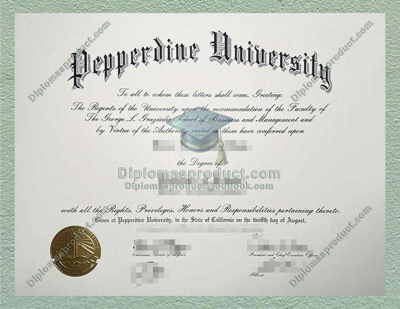 Pepperdine University Diploma, Pepperdine University Degree Pepperdine University Diploma, Pepperdine University Degree