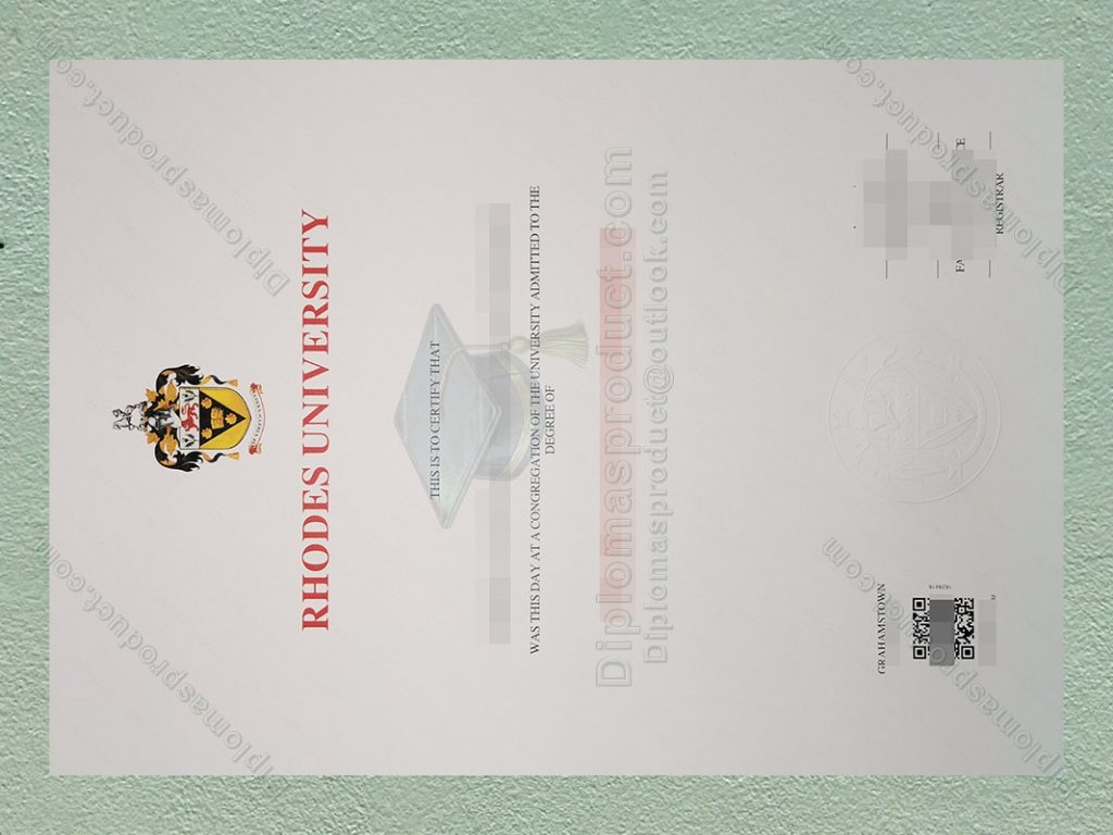 Rhodes University Diploma, Rhodes University Degree