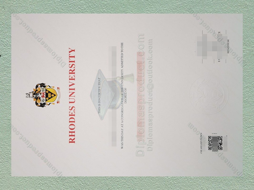 Rhodes University Diploma, Rhodes University Degree