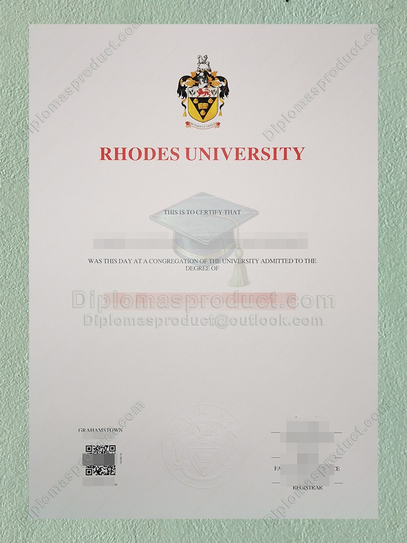 Rhodes University Diploma, Rhodes University Degree Rhodes University Diploma, Rhodes University Degree