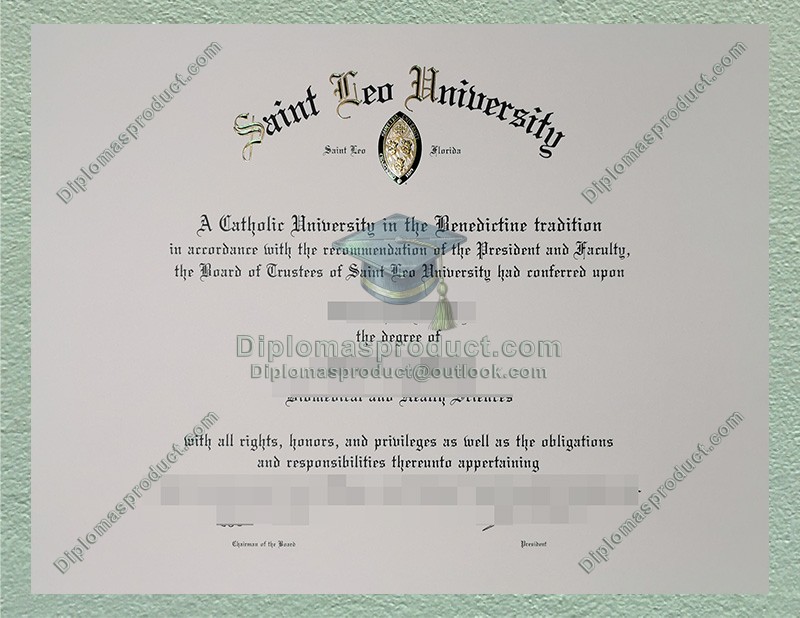 Saint Leo University Diploma, Saint Leo University Degree Saint Leo University Diploma, Saint Leo University Degree