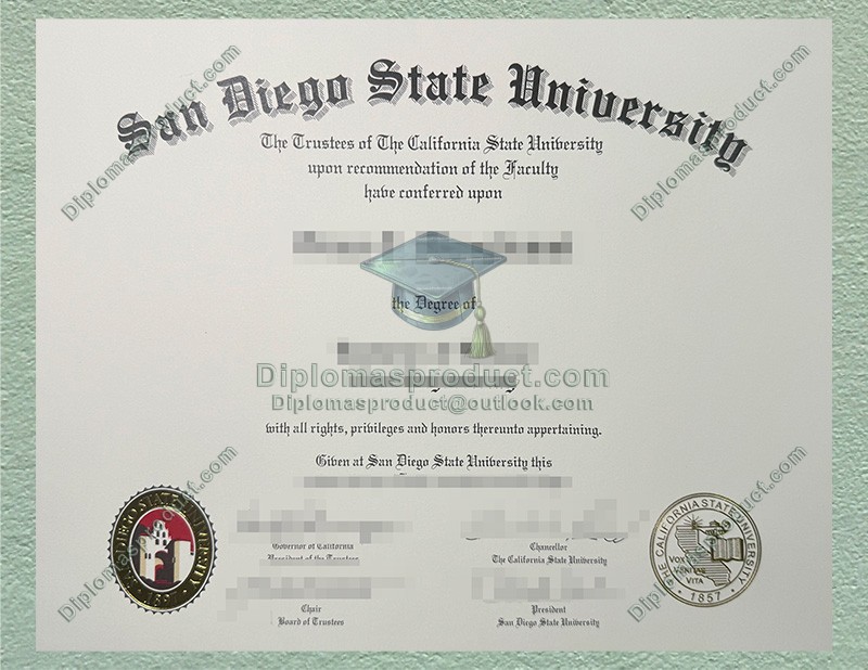 San Diego State University Diploma, San Diego State University Degree San Diego State University Diploma, San Diego State University Degree