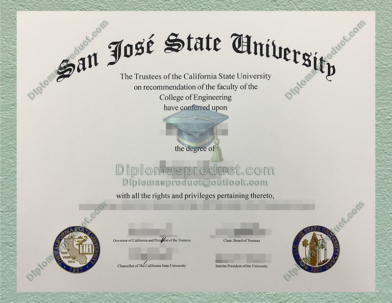 San Jose State University Diploma, San Jose State University Degree San Jose State University Diploma, San Jose State University Degree