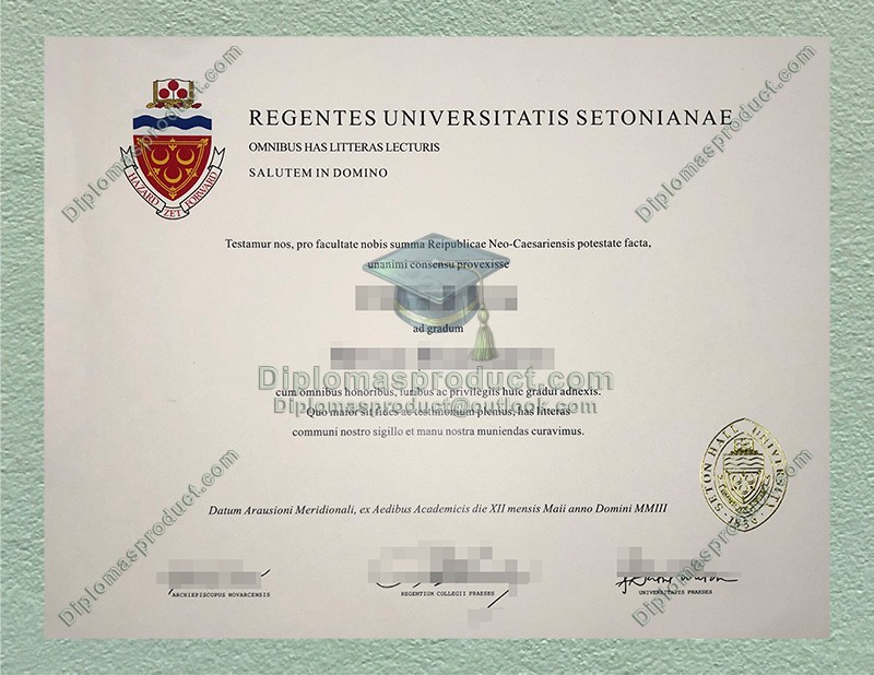 Seton Hall University Diploma, Seton Hall University Degree Seton Hall University Diploma, Seton Hall University Degree