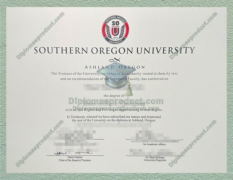 Southern Oregon University Diploma, Southern Oregon University Degree Southern Oregon University Diploma, Southern Oregon University Degree