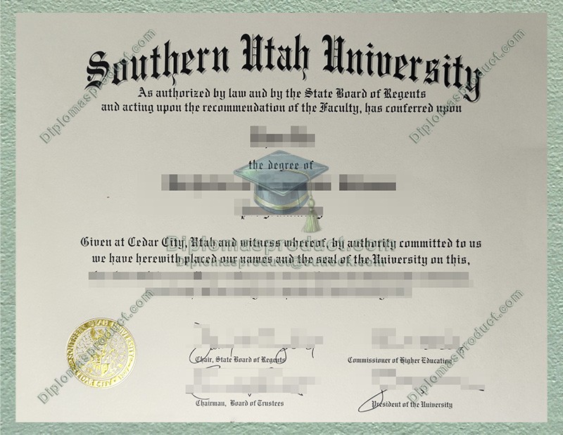 Southern Utah University Diploma, Southern Utah University Degree Southern Utah University Diploma, Southern Utah University Degree