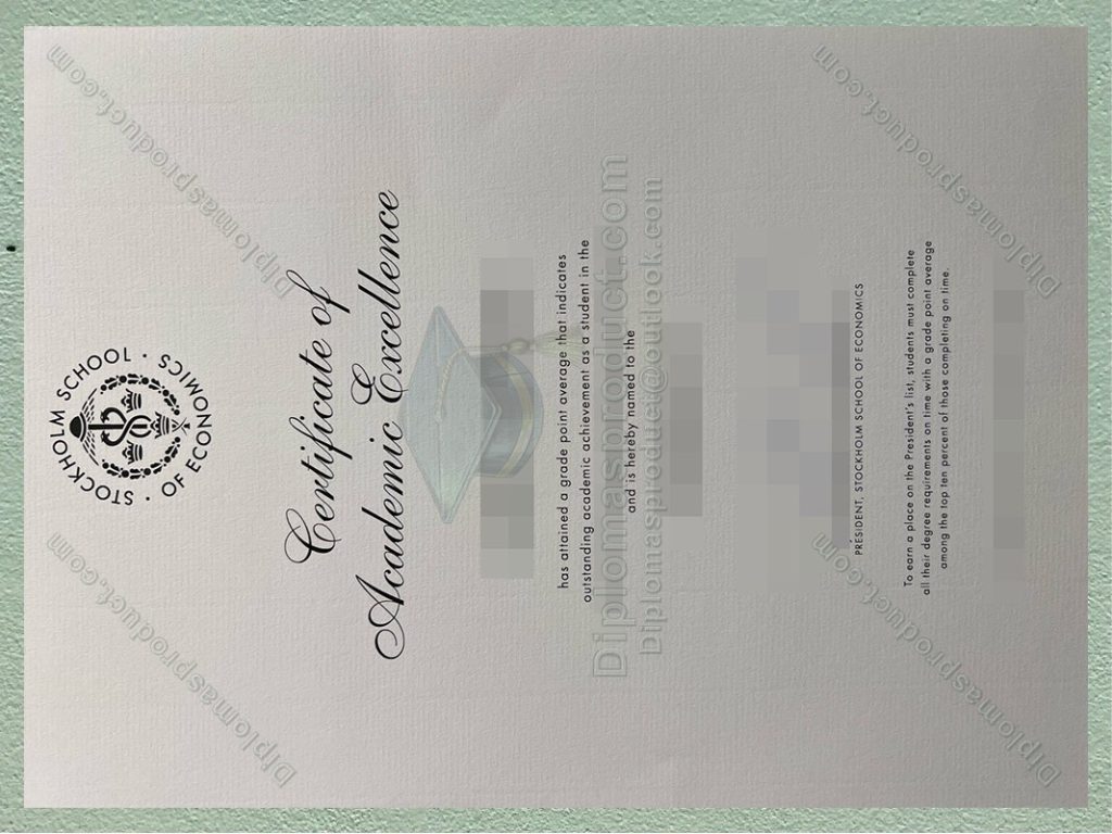 Stockholm School of Economics diploma, Stockholm School of Economics degree