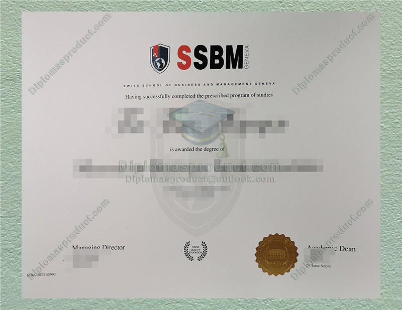 SSBM Certificate, Swiss School Of Business and Management Degree SSBM Certificate, Swiss School Of Business and Management Degree