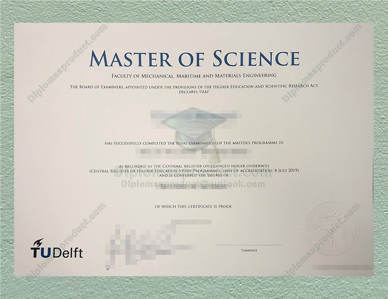 TU Delft Diploma, Technische Universiteit Delft Degree TU Delft Diploma, Technische Universiteit Delft Degree