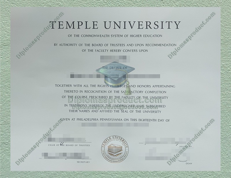 Temple University Diploma, Temple University Degree Temple University Diploma, Temple University Degree