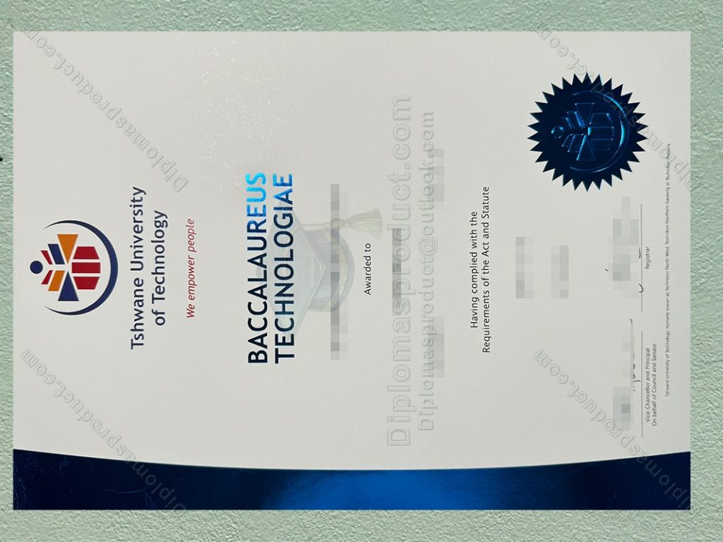 Tshwane University of Technology Diploma, Tshwane University of Technology Degree