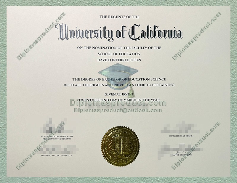 UC Irvine Diploma, University of California Degree UC Irvine Diploma, University of California Degree