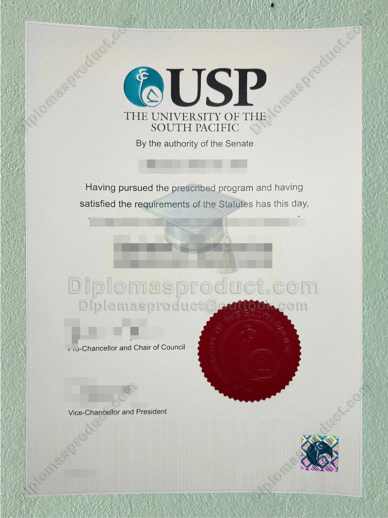 USP Diploma, University of the South Pacific Degree USP Diploma, University of the South Pacific Degree