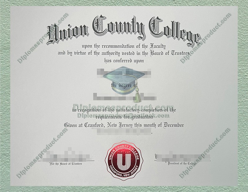 Union County College Diploma, Union County College Degree Union County College Diploma, Union County College Degree