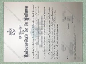 Universidad de La Habana diploma, University of Havana degree