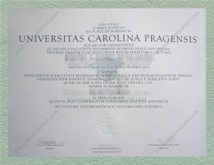Università Carolina Diploma, Università Carolina Degree