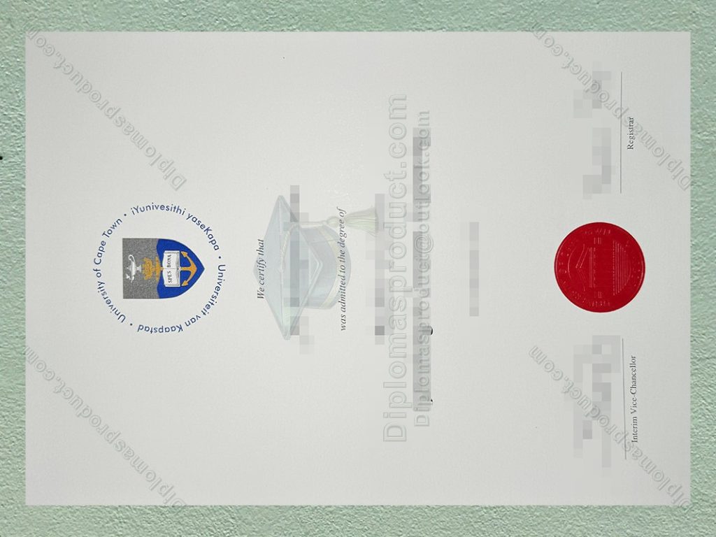 University of Cape Town Diploma, University of Cape Town Degree
