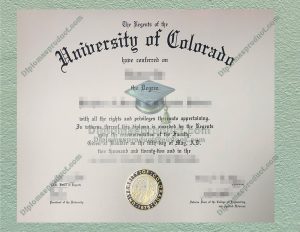 University of Colorado Diploma, University of Colorado Degree