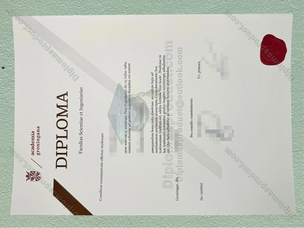 University of Groningen Diploma, University of Groningen Degree