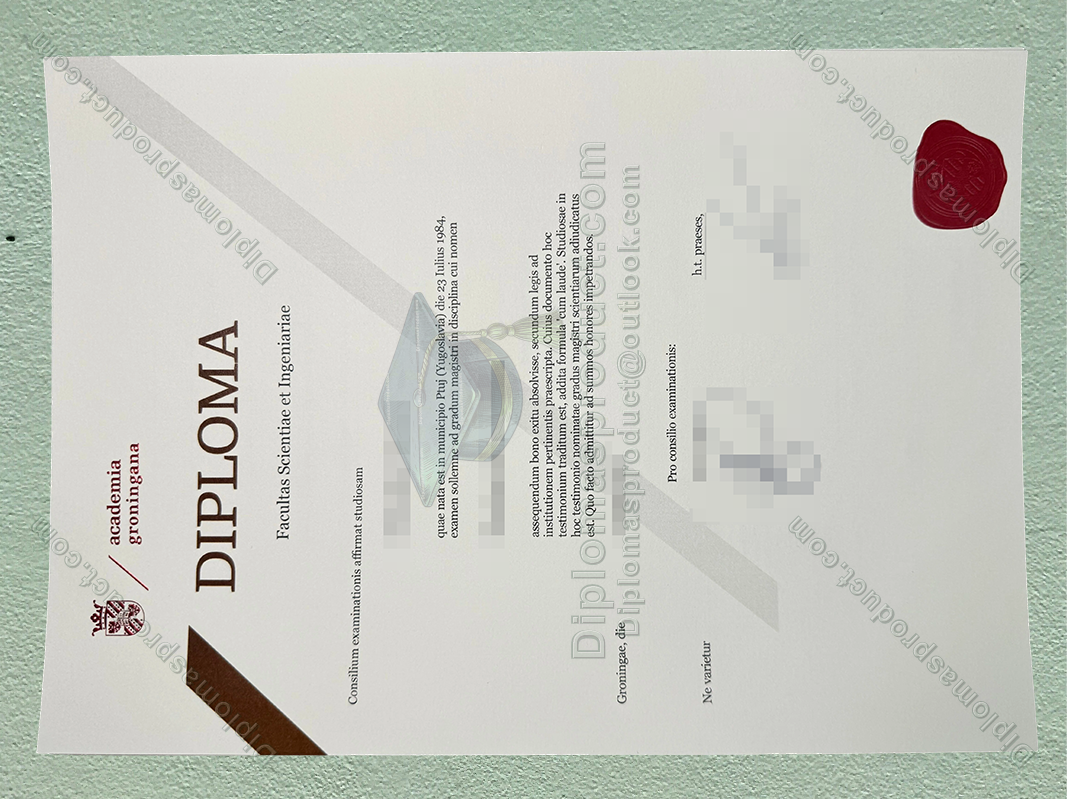 University of Groningen Diploma, University of Groningen Degree