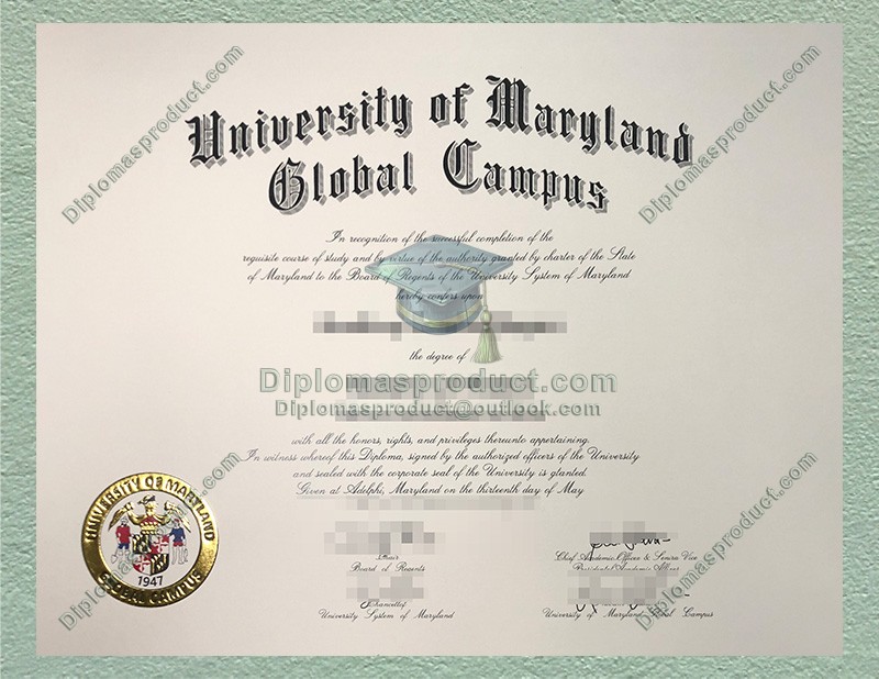 UMGC Diploma, University of Maryland Global Campus Degree UMGC Diploma, University of Maryland Global Campus Degree