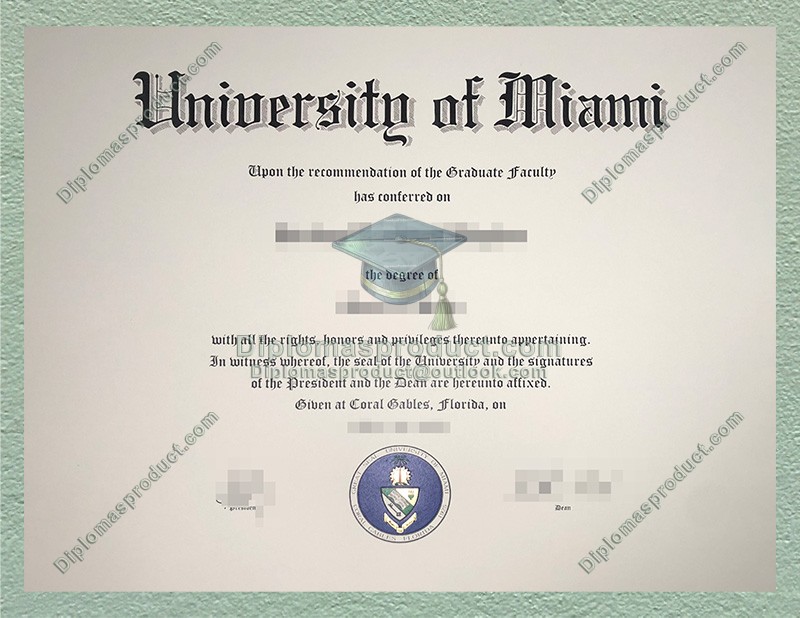 University of Miami Diploma, University of Miami Degree University of Miami Diploma, University of Miami Degree