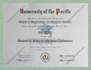 University of Pacific Degree, University of Pacific Diploma