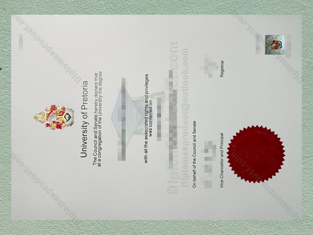 University of Pretoria Degree, University of Pretoria Diploma