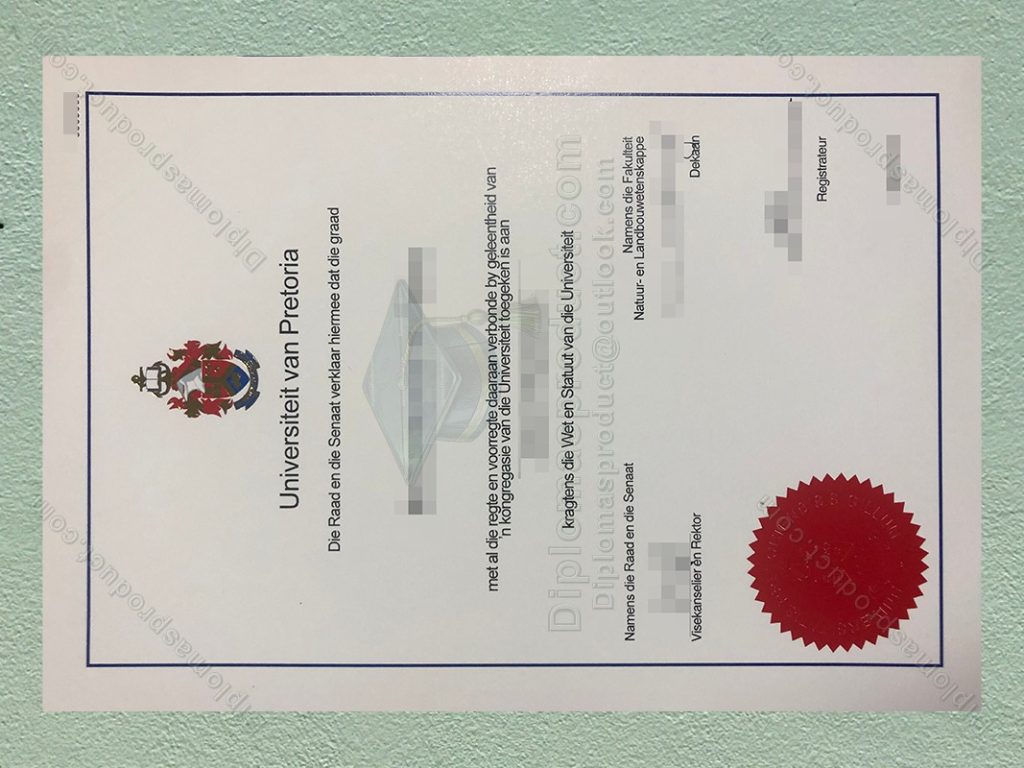 University of Pretoria Diploma, University of Pretoria Degree