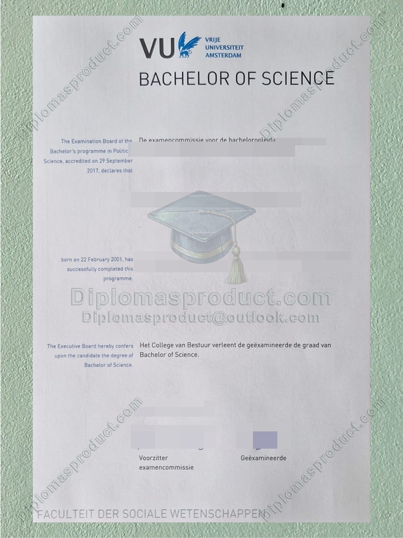 Vrije Universiteit Amsterdam Diploma, Vrije Universiteit Amsterdam Degree Vrije Universiteit Amsterdam Diploma, Vrije Universiteit Amsterdam Degree